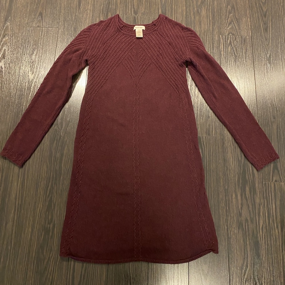 4 for 20❣️Max Studio Deep Burgundy Knit Sweater Dress